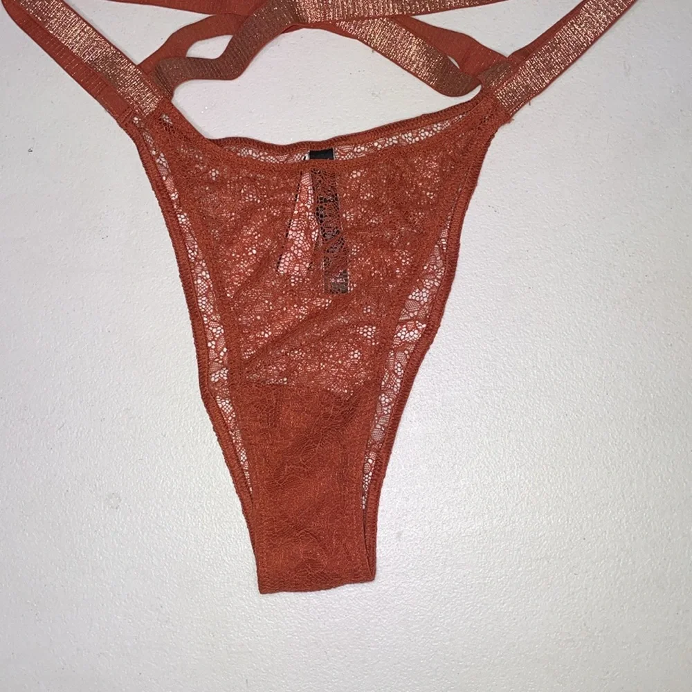 Victoria’s Secret Panties NEW Gorgeous Rust Color VS Lace Very Sexy Panty ♥️ - Picture 4 of 12